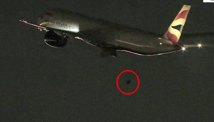 British Airways plane's wheel falls off during takeoff