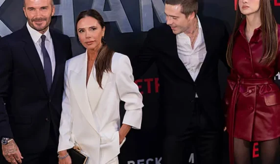 What did David Beckham's son do?