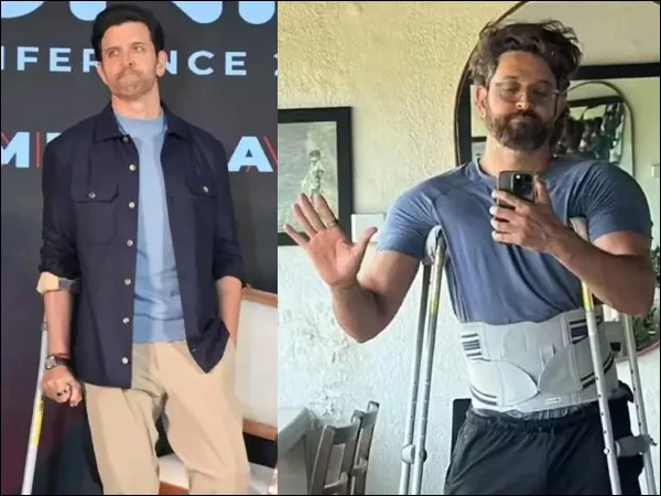 Video of Hrithik Roshan walking on crutches goes viral