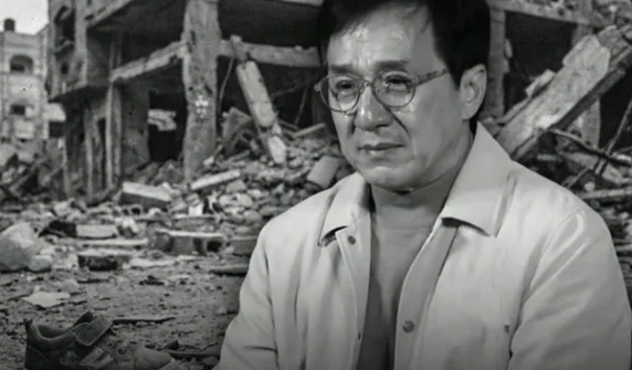 Jackie Chan cries over the plight of innocent children in Gaza