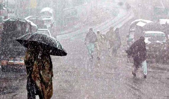 Rain and snowfall in Khyber Pakhtunkhwa and Kashmir