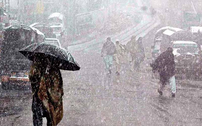 Rain and snowfall in Khyber Pakhtunkhwa and Kashmir
