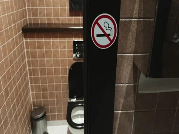 Unique initiative to deal with smokers in washrooms
