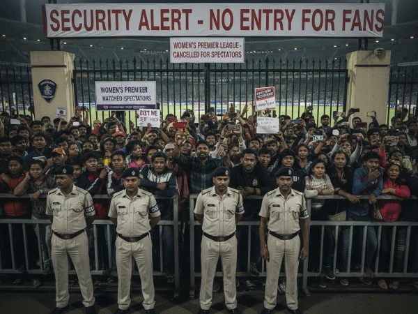 Fans barred from Women's Premier League match due to security concerns