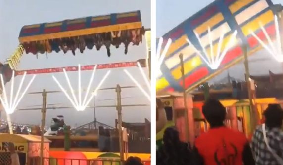 Horrifying video of swing falling goes viral