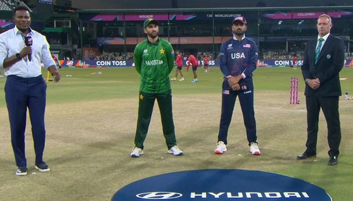 USA wins toss and decides to field against Pakistan