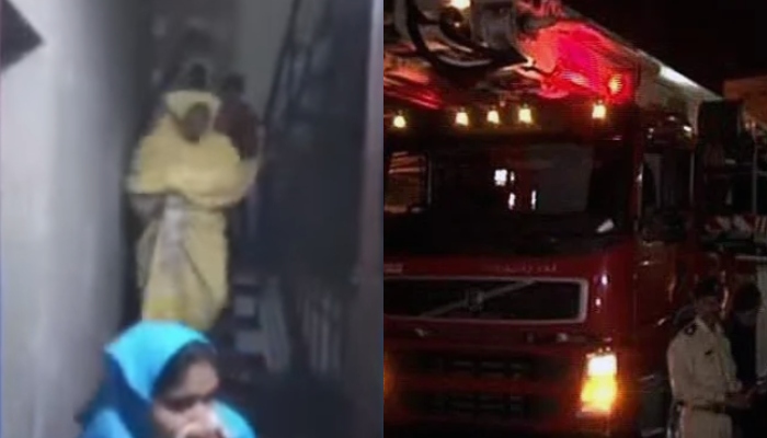 Fire in 8-storey residential building near Baloch Colony