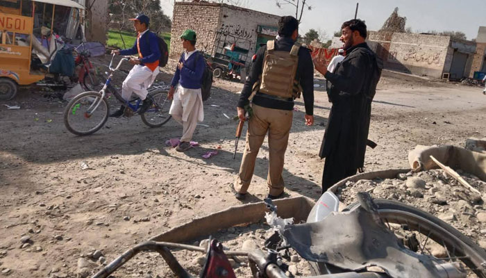 Explosion near police station gate, 2 killed