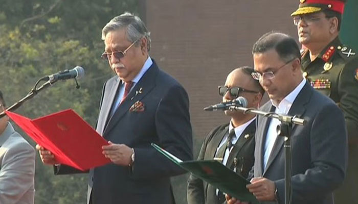Tariq Rahman sworn in as Bangladesh Prime Minister