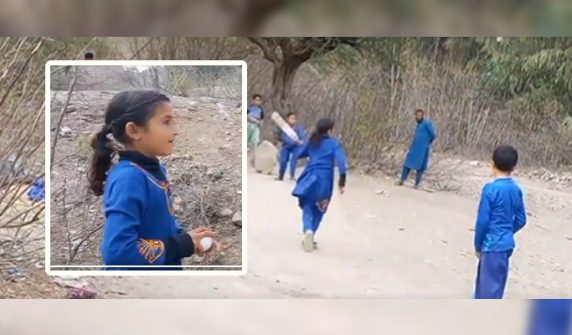 Young Waziristan girl's bowling skills are discussed on social media
