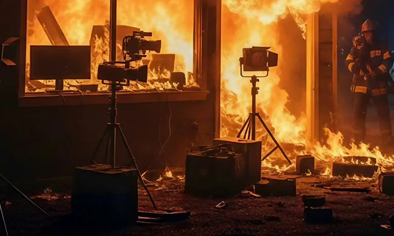 Young man sets studio on fire after YouTube followers fail to increase