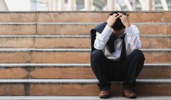 A young man fed up with unemployment