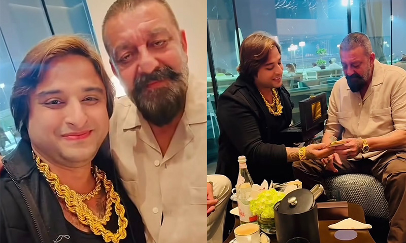 TikToker Kashif Zameer meets Sanjay Dutt