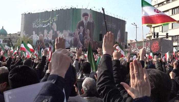 US and Israel attack rally in solidarity with new Supreme Leader