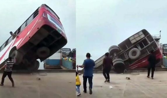 18 people killed as passenger bus falls into river