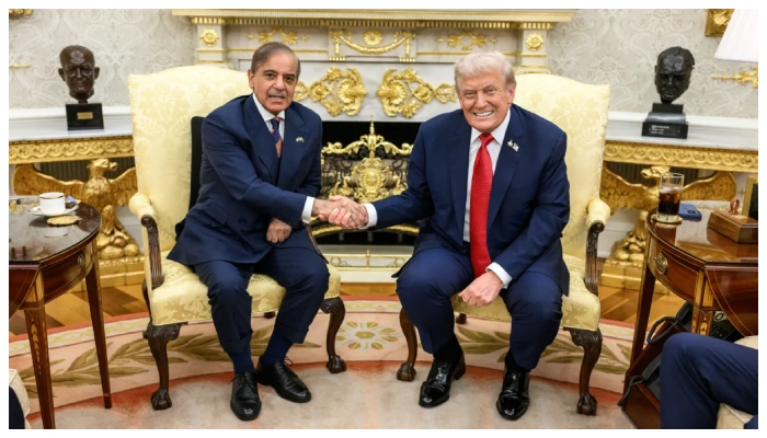 US President Trump once again mentions Pakistani Prime Minister Shehbaz Sharif in his speech