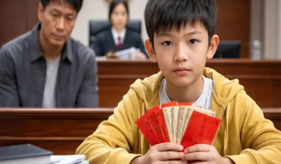 Child sues father for taking deposit