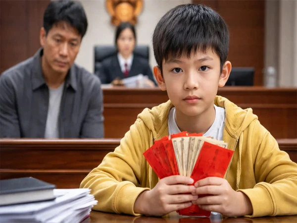 Child sues father for taking deposit