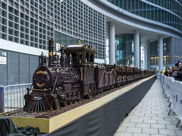 The largest train made of chocolate