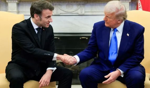 French President's wife treats him badly: Trump