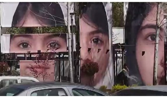 Photos of girls martyred in US attack on school displayed in Tajrish Square
