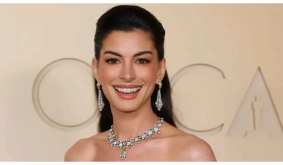 American actress Anne Hathaway has been named the most beautiful star in the world.
