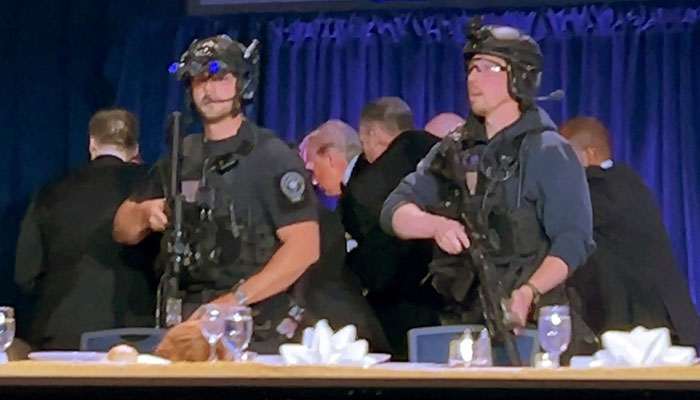 Shooting during press dinner in the presence of President Trump