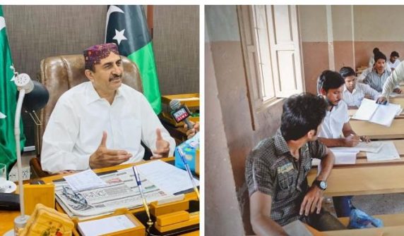 Board Minister visits Lyari school