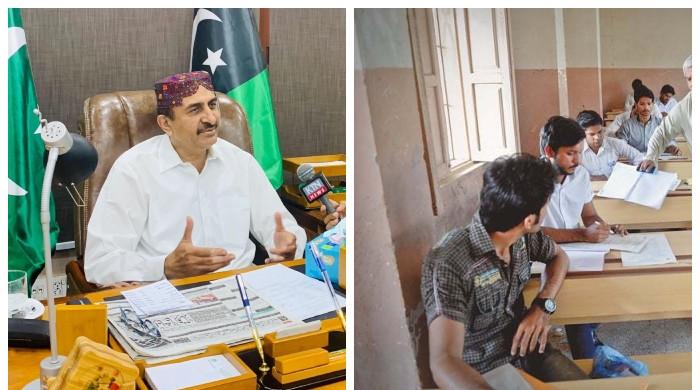 Board Minister visits Lyari school