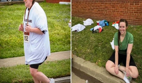 USA: Record for running a marathon wearing 55 T-shirts