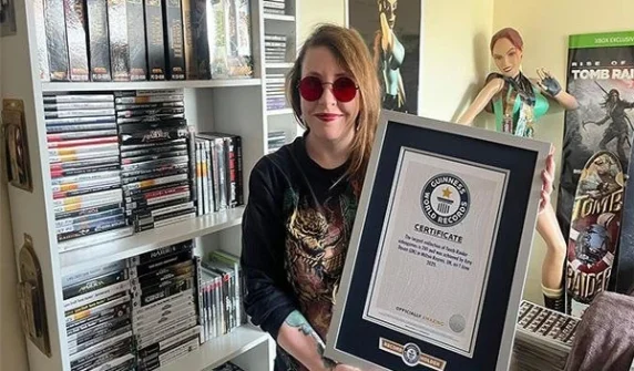 Unique record for fan of famous game series Tomb Raider