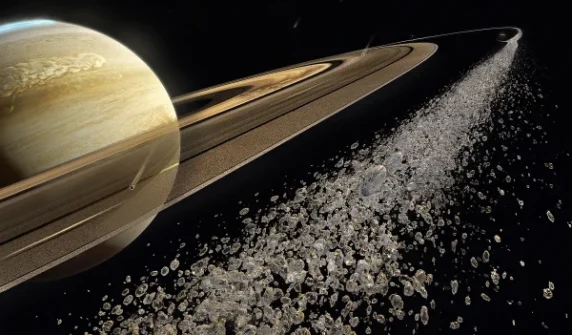 How did the rims around Saturn form?