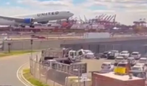 Plane full of passengers collides with truck in America, video goes viral