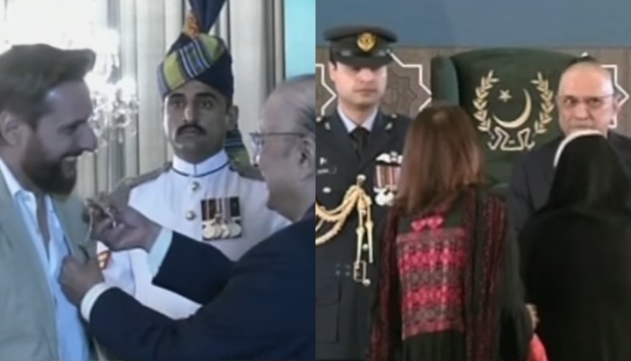 The President distributed the awards