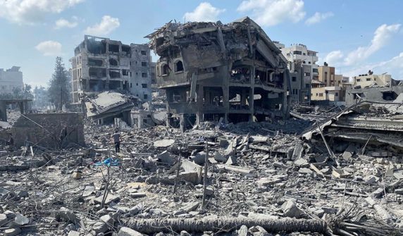 Israel airstrikes Gaza, destroying apartment, also targeting hospital