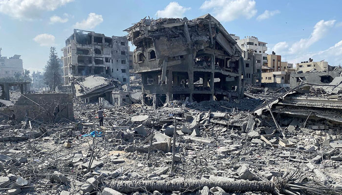 Israel airstrikes Gaza, destroying apartment, also targeting hospital