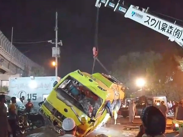 Coaster overturns on return from wedding ceremony