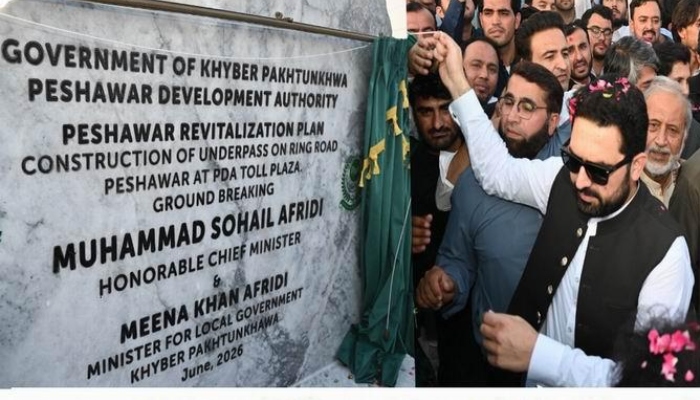 KP CM lays foundation stone of Rs1.6 billion underpass in Peshawar