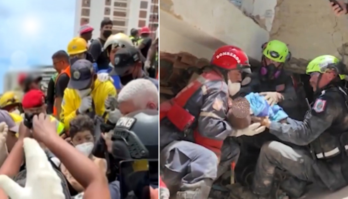 pulled alive from rubble 4 days after devastating earthquake in Venezuela