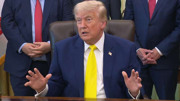 Iran will only be allowed to enrich uranium to a low level under the deal, Trump says