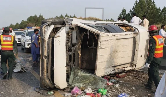 Driver falls asleep, car overturns, 8 injured