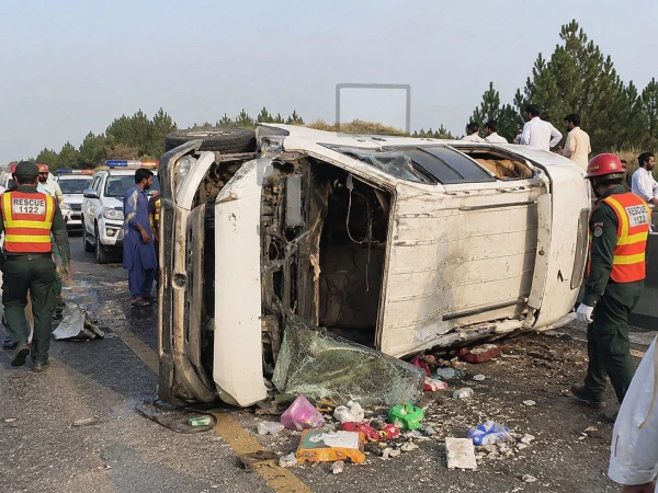 Driver falls asleep, car overturns, 8 injured