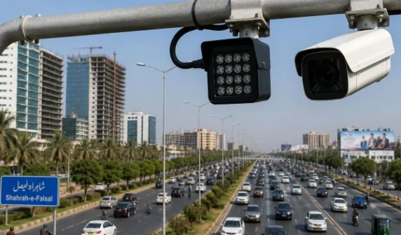 E-challans will be issued for lane violations on Sharaa Faisal from today