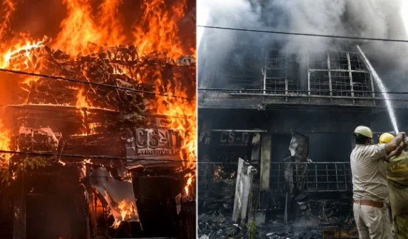 14 students killed in horrific fire at coaching center in India