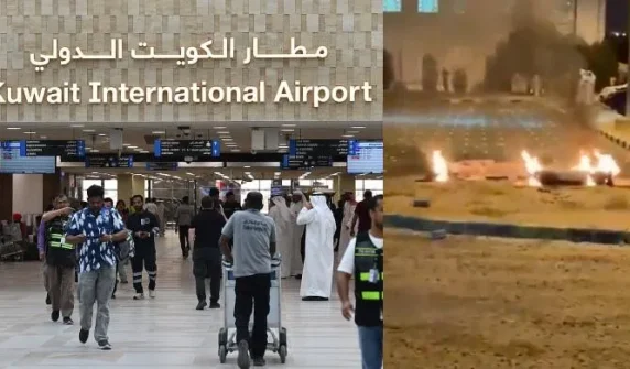 Kuwait declares emergency at international airport after Iranian drone