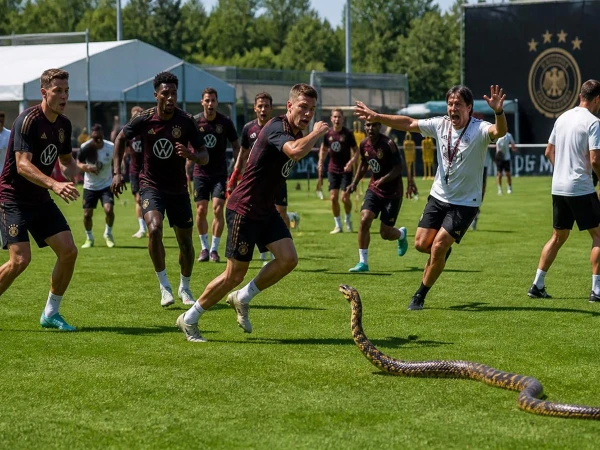 Venomous snake enters German team's training camp