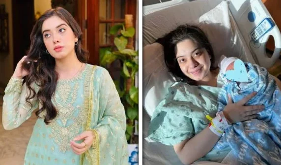Actress Arisha Razi Khan gives birth to a baby girl