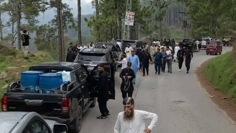 Former Azad Kashmir Prime Minister Sardar Tanveer Ilyas's convoy fired upon
