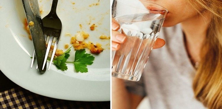 Can drinking water between meals cause problems?