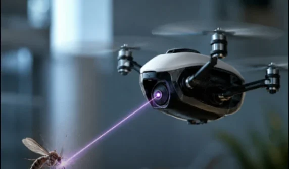 AI micro-drone developed to track down and eliminate flying mosquitoes.